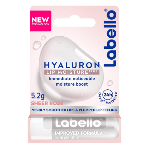 مرطب شفاه  هيالورون  لون شير روز- من لابيلو
